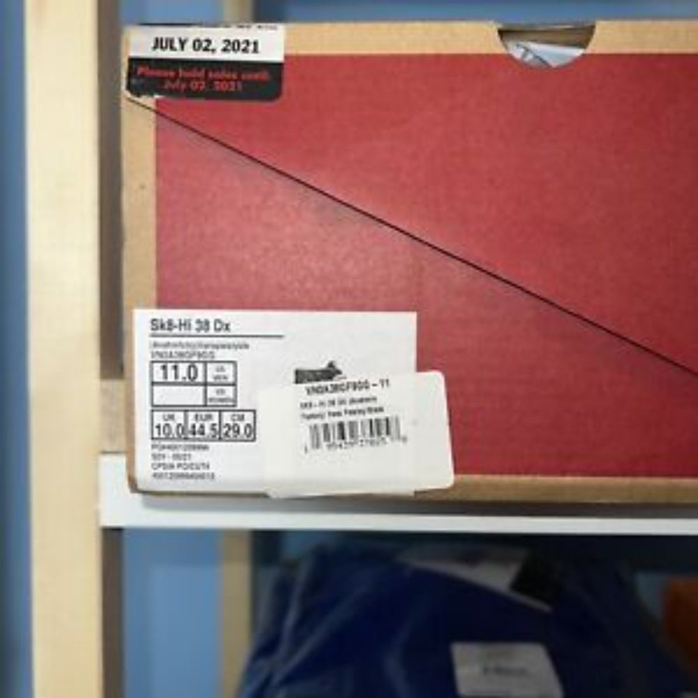 Brand New Men's Size 11 Vans Sk8-Hi 38 Dx Anaheim Factory Black Paisley … - Picture 2 of 5